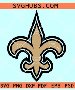 New Orleans Saints Fleur Svg, Saints Fleur Svg, Saints Fleur png, NFL New Orleans Saints SVG