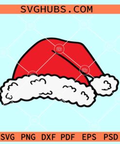 Santa Hat svg, Christmas Santa hat svg, Santa cap svg, Layered santa hat svg