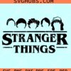 Stranger Things Characters Head SVG, Strange Things Lovers SVG