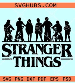 Stranger Things Movies Svg, Stranger Things Silhouette, Stranger Things Upside Down SVG