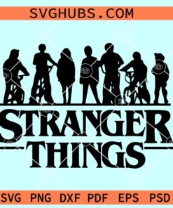 Stranger Things Movies Svg, Stranger Things Silhouette, Stranger Things Upside Down SVG