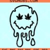 Trippy Face weed eyes Svg, Trippy Face Svg, Melting face svg, marijuana eyes svg