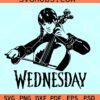 Wednesday SVG, Wednesday Addams SVG, Wednesday Addams Cut Files Clipart Cricut