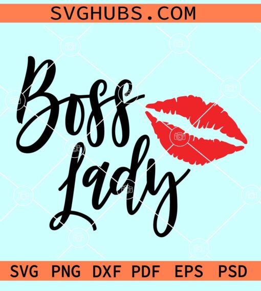 Boss Lady lips SVG