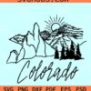Colorado State SVG, Colorado SVG, Colorado vegetation SVG, Colorado map svg