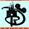 Disney D Castle Mickey SVG, Disney castle Svg, Magic Kingdom SVG
