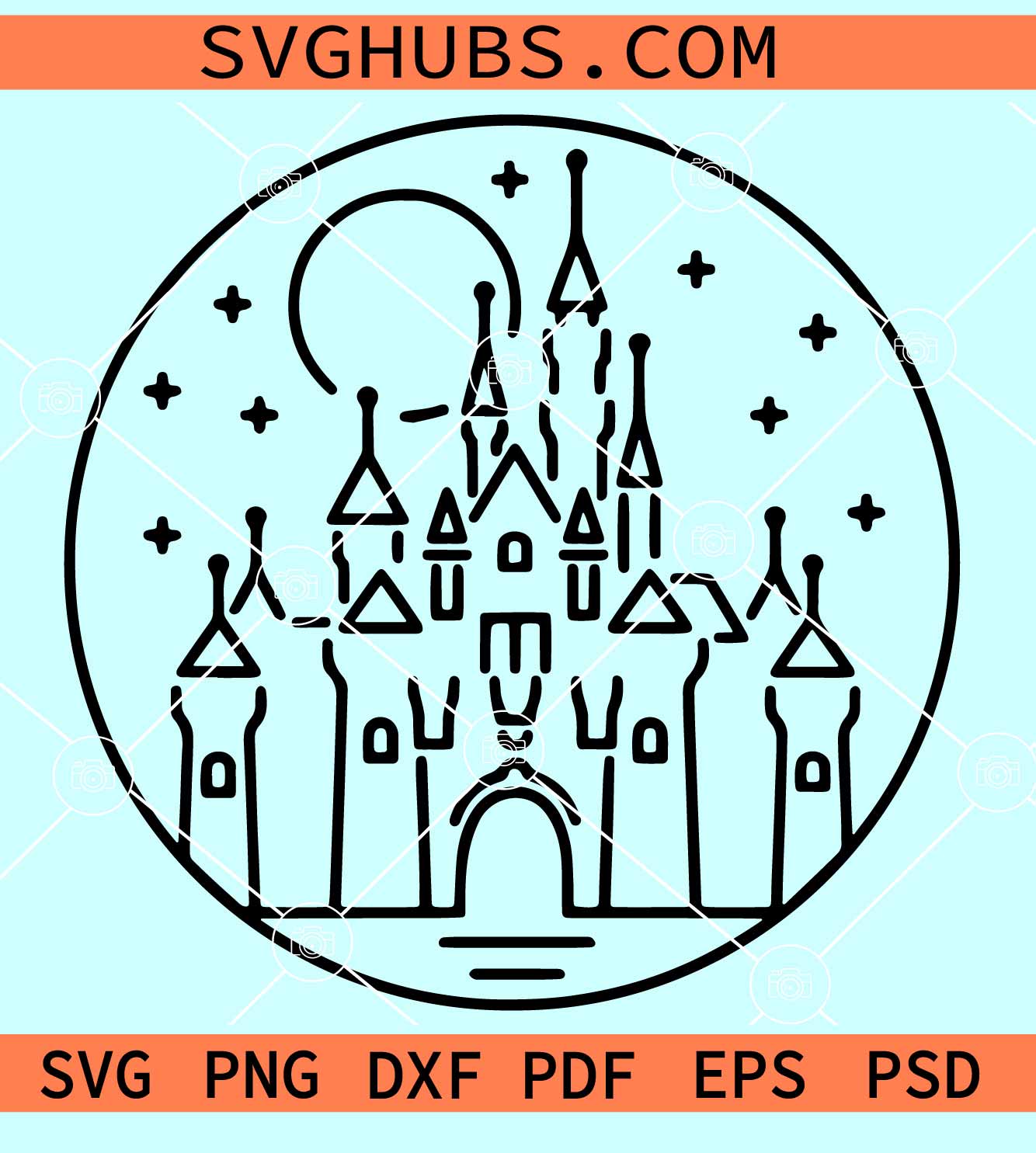 Disney Castle svg, Disneyland Castle Svg, House Disneyland Svg