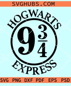 Hogwarts Express SVG, Hogwarts Svg, Potter platform 9 svg, Harry Potter SVG