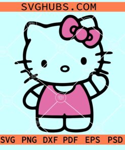 Kawaii Kitty Svg, Kitty svg, Hello Kitty svg, cute kitty svg, kawaii cats clipart