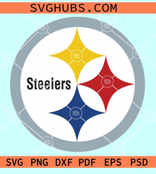 Pittsburgh Steelers logo SVG, Steelers circle logo svg, nfl svg