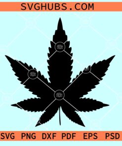 Pot Leaf SVG, marijuana leaf svg, weed leaf svg, Cannabis leaf svg