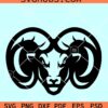 Rams Mascot SVG, Ram svg, Mascot Ram svg, Ram Sports logo svg