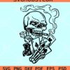 Skull Gambler SVG, skull with cards svg, gambler shirt svg, Gambling Addict Skull Svg