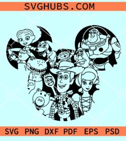 Toy Story Mickey ears SVG, Toy Story SVG, Toy Story Disney Ears Svg