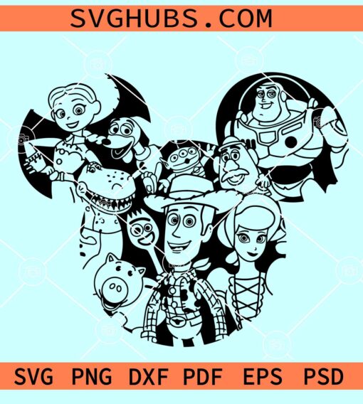 Toy Story Mickey ears SVG, Toy Story SVG, Toy Story Disney Ears Svg