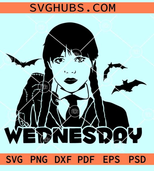 Wednesday Addams SVG, Wednesday SVG, Thing SVG