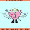Bad bunny Valentine cupid SVG, Angel heart SVG, Valentine Day SVG