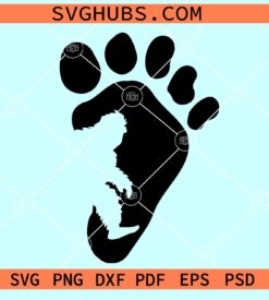 Bigfoot SVG file for Cricut, Yeti Svg, Sasquatch Svg, Sasquatch Silhouette svg