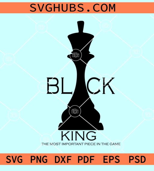 Black king chess piece SVG, Black man svg, African American svg