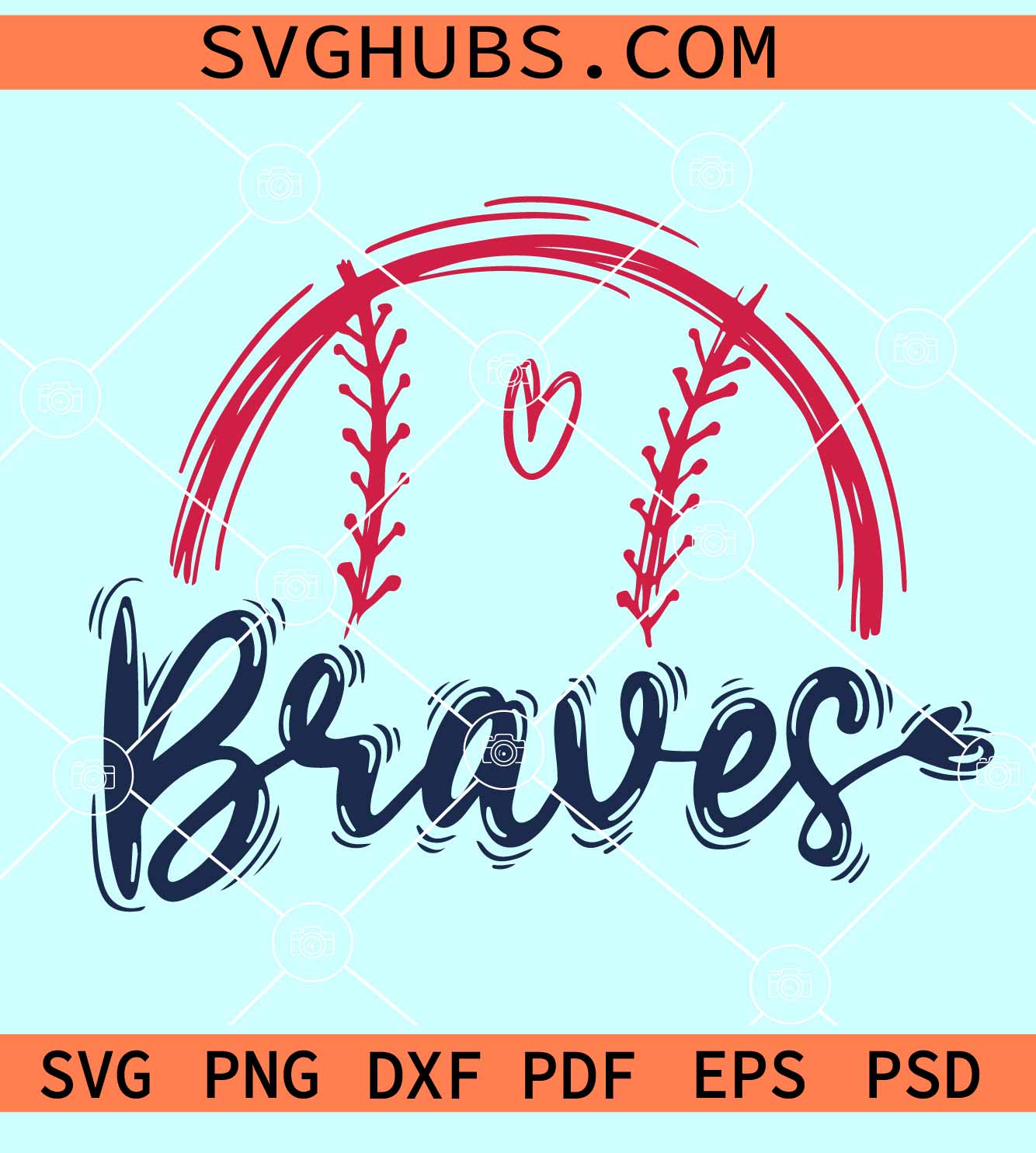 atlanta braves sublimation design