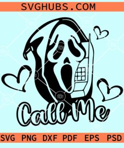 Call me ghost SVG, Spooky SVG, Halloween Svg, Cute Halloween Svg