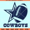 Cowboys Ball and Star Svg, Cowboy star SVG, Dallas Cowboys Svg