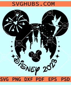 Disney Trip 2023 Minnie Ears SVG, Mickey tinker bell ears SVG, Disney trip 2023 svg