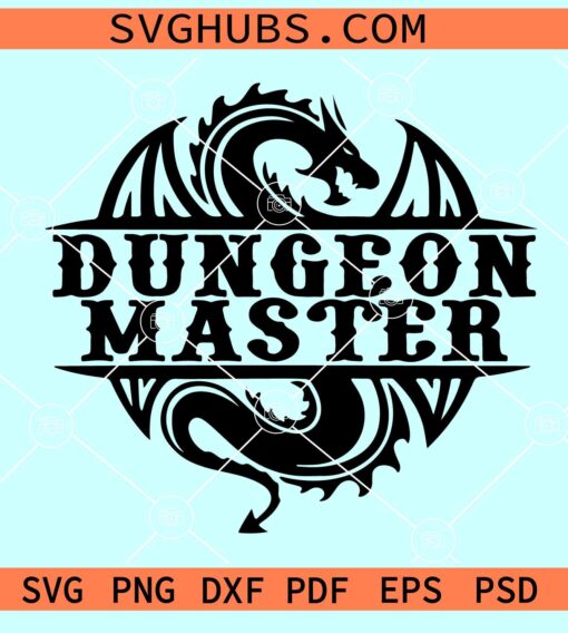 Dungeon Master SVG, Dungeons & Dragons Svg, D20 Svg, D & D svg