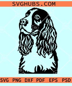 English Springer Spaniel SVG, dog breed SVG, Pet face SVG