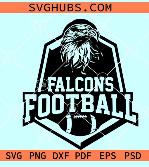 Falcons Football SVG, Falcons svg, Falcons Mascot svg, Falcons Football png