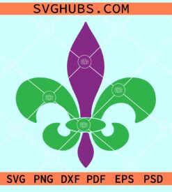 Fleur de lis svg, Mardi gras SVG, Mardi Gras Fleur De Lis SVG