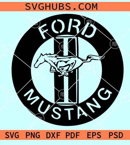 Ford Mustang SVG, Mustang logo svg, car lover svg, Mustang Svg cut file
