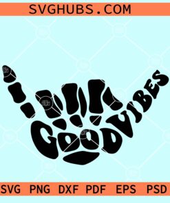 Good vibes rock hand SVG, good vibes svg, rock hand svg