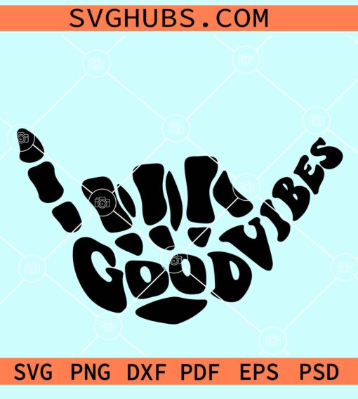 Good vibes rock hand SVG, good vibes svg, rock hand svg
