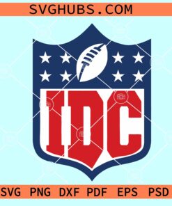IDC Football SVG, NFL IDC logo SVG, Super Bowl Football SVG