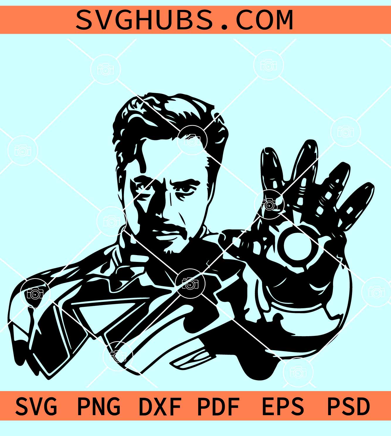 Iron Man Svg File Iron Man Silhouette Svg Avengers Svg