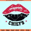 Kansas City Chiefs Lips SVG, KC Chiefs Lips SVG, NFL Football SVG