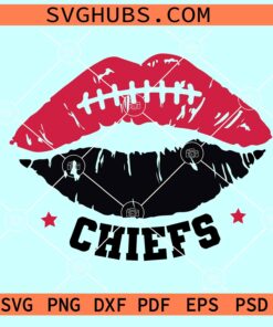 Kansas City Chiefs Lips SVG, KC Chiefs Lips SVG, NFL Football SVG