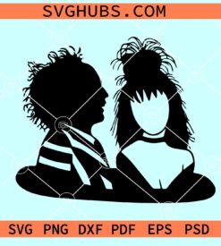 Lydia and Beetlejuice SVG, Beetlejuice And Lydia Deetz SVG, Beetlejuice SVG