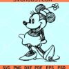 Minnie Mouse sketch SVG, Minnie mouse svg, Minnie svg