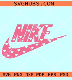 Nike Valentine Swoosh SVG, Valentine Swoosh SVG, Nike love SVG