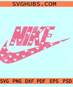 Nike Valentine Swoosh SVG, Valentine Swoosh SVG, Nike love SVG