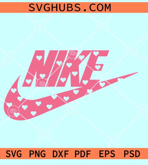 Nike Valentine Swoosh SVG, Valentine Swoosh SVG, Nike love SVG