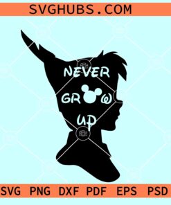 Peter Pan Never Grow Up Svg, Never Grow Up Svg, Peter Pan Disney Svg