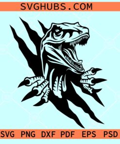 Raptor in the wall scratch SVG, T-Rex Claws Scratch Svg, Raptor in the wall scratch Svg