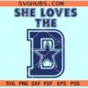 She Loves The D SVG, She Loves The Dallas Cowboys SVG, Dallas Cowboys Football SVG