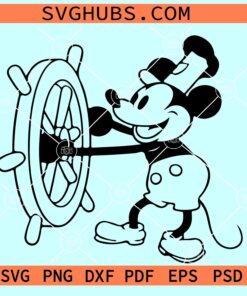 Steamboat Willie SVG, Mouse steamboat svg, Disney steamboat svg