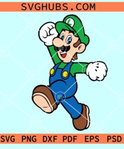 Super Mario Luigi SVG, Mario Characters svg, Mario brothers svg