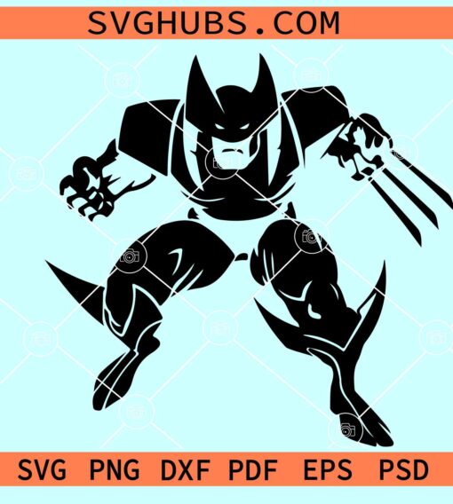 Wolverine SVG file, X-Men Superhero SVG, Marvel SVG, Logan svg