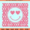 XOXO smiley face SVG, Xoxo Valentine Svg, Valentine smiley SVG, Valentine quotes SVG